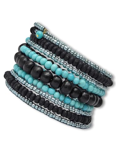 Image of DCA Wood /Glass Multicolor Women Bangle /Bracelet