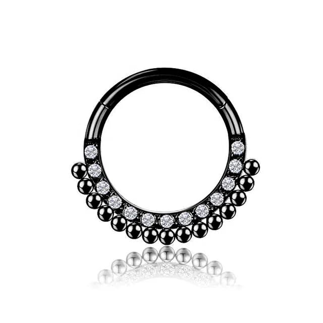 ME MOMENTS Silver Beautiful Nose Ring | Gift For Women & Girls | With Certificate of Authenticity | 6 Months Warranty (Black) (B0D4VNKLWP) Amazon Price History, Amazon Price Tracker