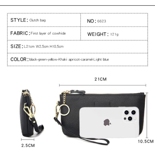 Genuine Leather Clutch Wallet Long Purse Wristlet Phone Pouch for Women Slim and Minimalist2