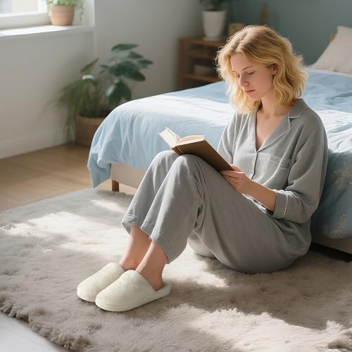 ULTRAIDEAS Womens Fluffy Scuff House Slippers Indoor4