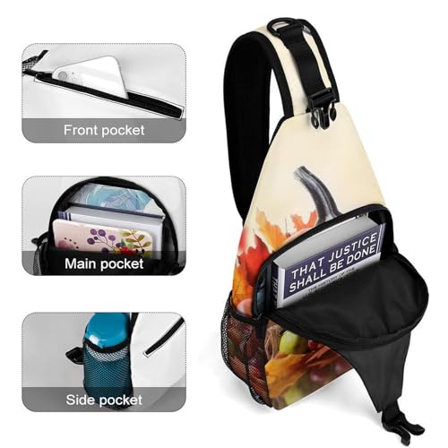 Bolso bandolera deportivo blanco para trekking y uso casual miniatura 4