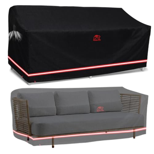 Turtle Life Gartensofa Abdeckung, Gartenbank Wasserdicht, Gartenbank...