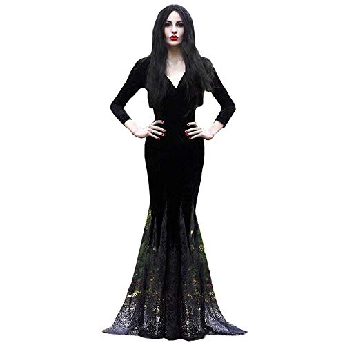 knee length dresses for ladies Beautiful Essence Crochet Lace Patchwork Hollow Fishtail Maxi Dress –  roschic main image 1