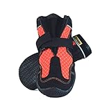 Muttluks マッドモンスターズ 犬 靴 脱げない 履かせやすい 丈夫で柔らかい靴底 夏 1足(2個)入り [正規輸入品] 1号(XXS-XS)オレンジ