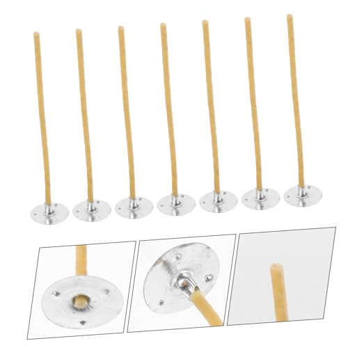 100 piezas de mechas trenzadas para velas con base miniatura 4
