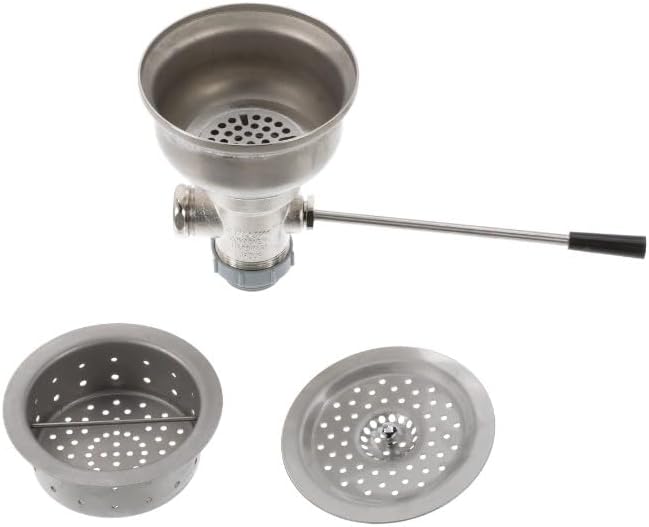Encore Lever Handle Box Pattern Drain, 6-1/2" Sink Opening with 1-1/2" Sink Outlet
