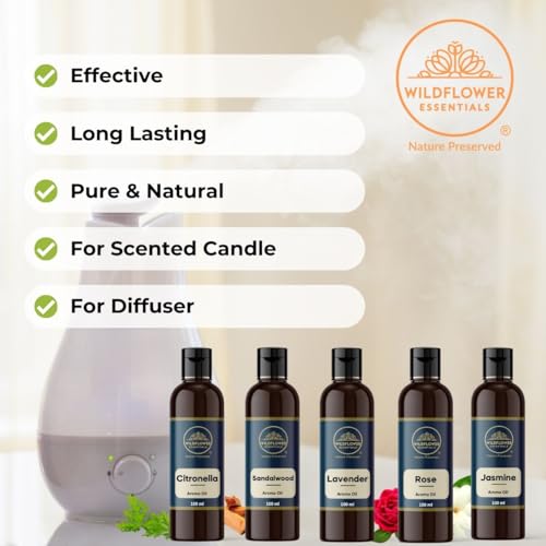 Image of Lavender Scented Aroma Diffuser Oil, Pure, Natural and Undiluted 100ml | Strong & Long-Lasting Aroma - Fragrance Oil for Home, Office, Candles