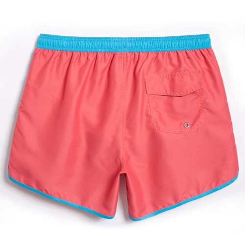 Image of maamgic Mens Boys Short 80s 90s Vintage Swim Trunks with Mesh Lining Quick Dry Swim Suits Board Shorts
