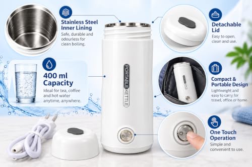 SHOPARIO Portable Mini Electric Kettle 400 ml - Image 5