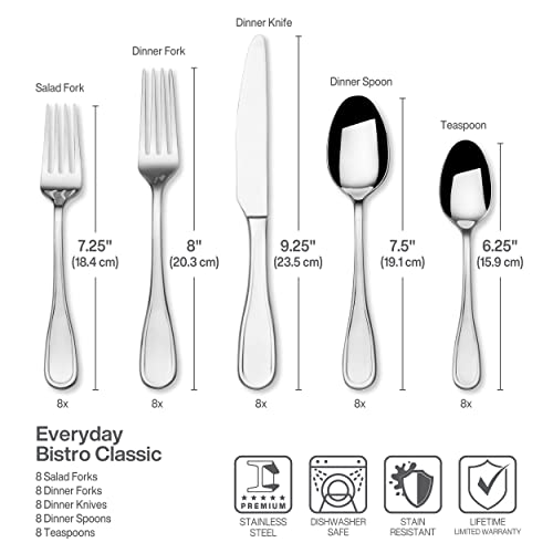 Fitz-Floyd-Fitz-and-Floyd-Everyday-Bistro-Classic-Silverware-45piece-service-for-eightGray5266453 Fitz Floyd Fitz and Floyd Everyday Bistro Classic Silverware 45piece service for eightGray5266453