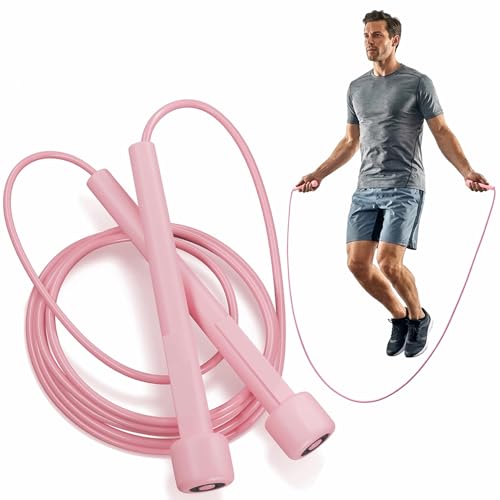 Image of Skipping Rope for Men, Women & Kids - Lightweight Tangle-Free Jump Rope with Soft Foam Anti-Slip Handles