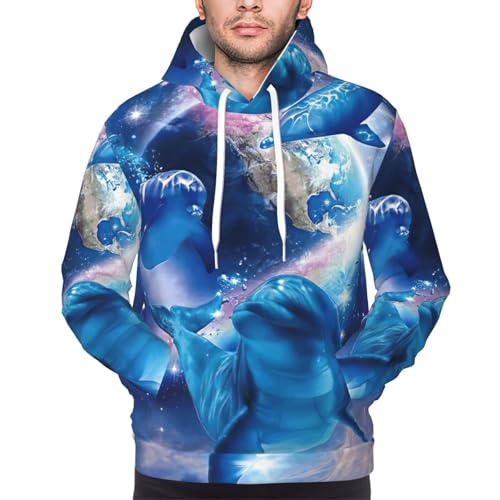 Sweat à capuche Olphins In Space EdWal pour homme en polyester - 3