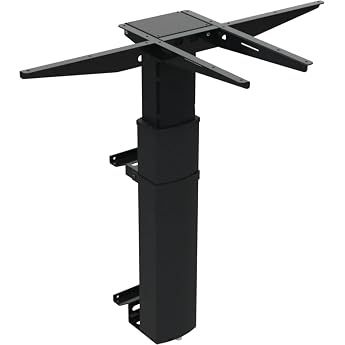 Conset 501-19 Wall - Wall Desk - Height 68-120 cm - Electric Height Adjustable Frame - Black