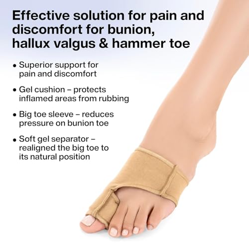 Image of Bunion Corrector Relief Sleeve Big Toe Separator Straighteners, Bunion Correction Socks with Gel Pad Non-Slip Toe Spacer for Women Men Day Night Support Hallux Valgus Guard