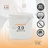 FastTrack Fermentation Bucket ,Home Brewing Wine Fermenter ,2 Gallon Fermenting Bucket with Lid, 100% Food Grade-BPA Free Fermenting Bucket for your Beer, Wine or any other Fermented Beverage,White #2