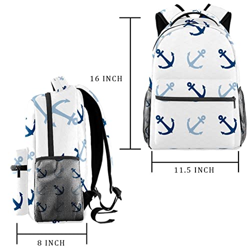 Sac à dos de voyage bleu Leisure Campus Medium avec porte-bouteille pratique