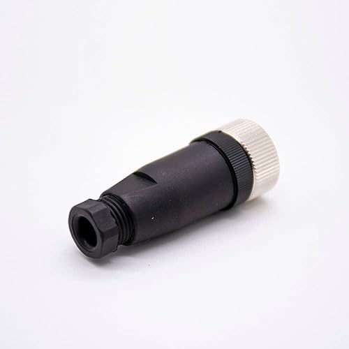 Miniatura 7 de Elecbee Conector de cable M12 Circular Impermeable Enchufe de Aviación Terminación de Tornillo Instalable en Campo Desapantallamiento Recto