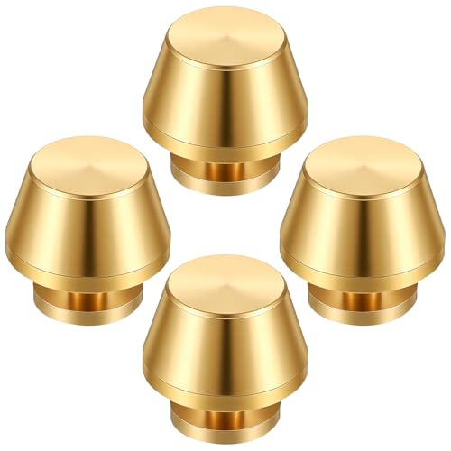 4 Sets 1/2" Nailhead Flat Head Studs, Stud Solid Brass