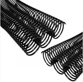 Espiral Para Encadernação Preto 09mm Para 50 Folhas A4 100un