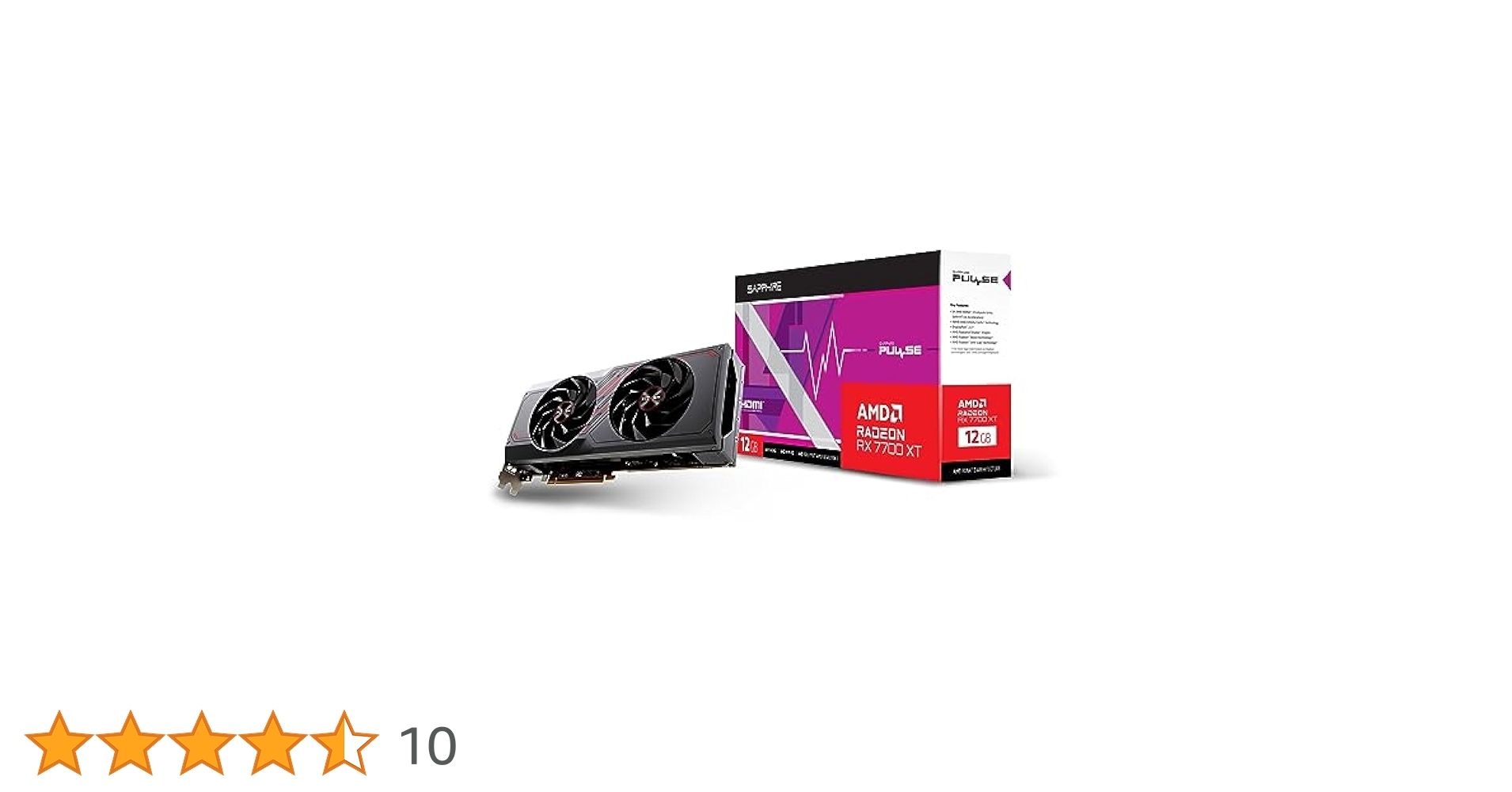 Amazon | SAPPHIRE PULSE Radeon RX 7700 XT GAMING 12GB GDDR6