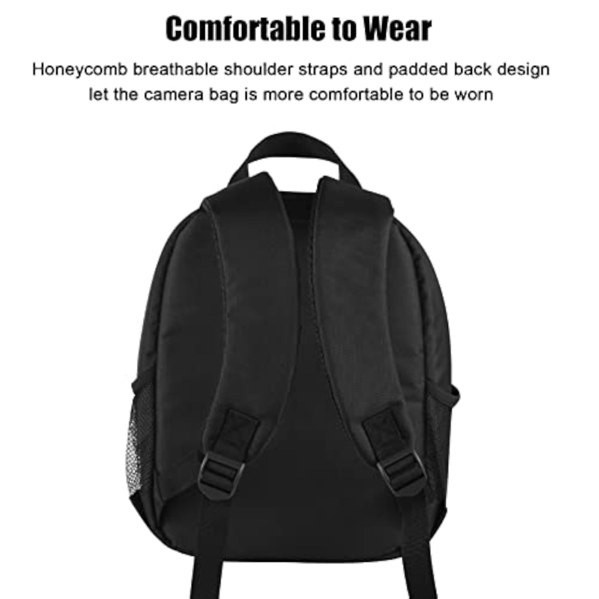 Small Outdoor Camera Backpack, Water-Resistant DSLR Bag