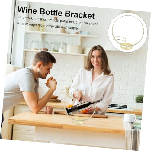 Soporte para botellas de vino de acero inoxidable miniatura 5