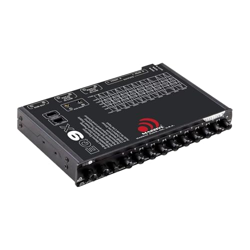 Image of Massive Audio EQ9X | 9-Band Car Audio Graphic Equalizer with 8V Line Driver, Subwoofer Control & Adjustable Fader - in-Dash EQ for Precision Sound Tuning