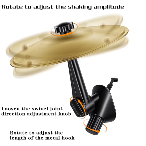 Auto Crash Becken Für Autolüftung Car Schlagzeug Air Vent Mini Drums Auto Trommel Lüftungsschlitz Autos Vehicles Inneneinrichtung Eisen Autos Entlüftungs Dekoration Für Alle Fahrzeugtypen (Gold)