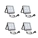 Produktbild 4 Stück 20W LED Fluter Super Bright 1600Lumen, 3000K Warmweiß, IP65 wasserdicht, Outdoor-Sicherheitsleuchten für Garage, Hotel, Garten und Vorplatz