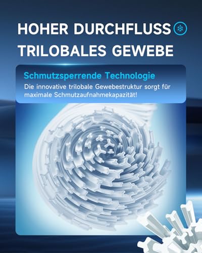 AQUALTRA Pool Filterkartuschen Typ H 29007 - Ersatzpatrone kompatibel mit 28601, 28602 sowie für 330 GPH Filterpumpen - 102 x 92 mm für oberirdische Pools & Schwimmbecken 8 Stück