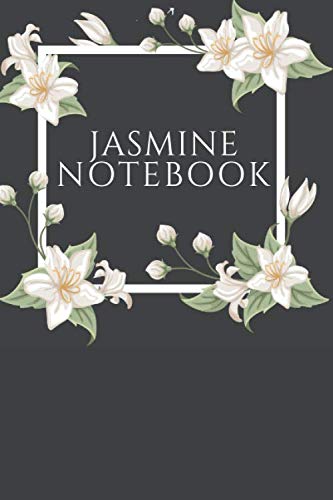 Jasmine Notebook: Flower Journal, Diary, Planner (110 Lined Pages, 6 x 9)