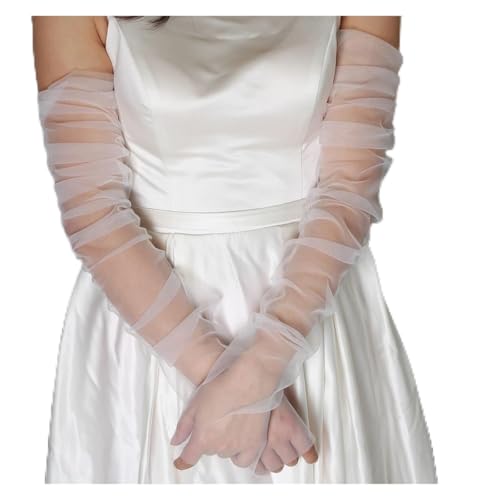 Guantes de novia negros de tul suave ideales para bodas de noche y sesiones de fotos nupciales