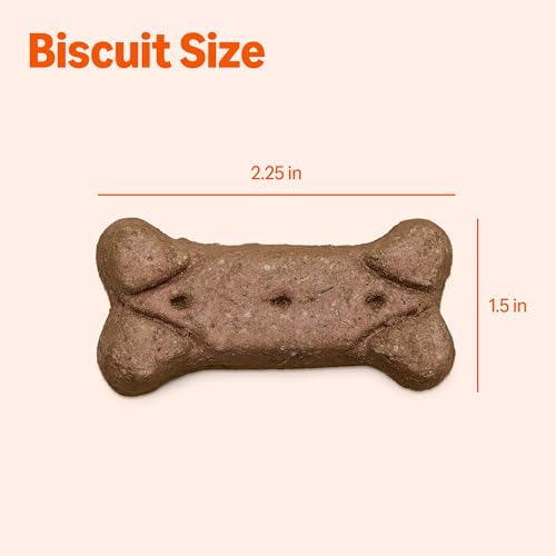 Image of Amazon Basics Crunchy Dog Biscuits Gravy Basted Flavor Dog Treats 5 lb. Box