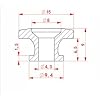 Guyker Strap Locks Buttons, (1 Pair) Zinc Alloy Security Straplock Quick Release Strap Retainer System for Electric Acoustic Folk Guitar, Bass, Ukulele Replacement Part (GE001, Gold)