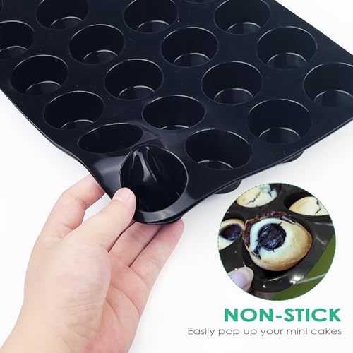 Fousenuk Mini Teglia Muffin, 2 Pezzi Stampo Muffin...