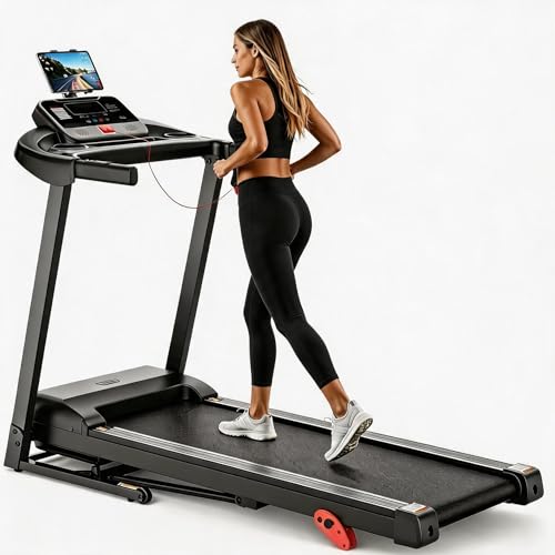 Image of Treadmill for Home with 3-Level 9% Incline, Foldable Treadmill for Home Small Office