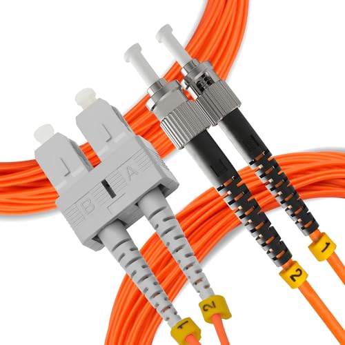 digitX Fibre Optic Cable, Multimode Duplex OM2, Patch Cord, 50/125 Orange (SC/ST, 4M)
