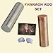 Pharaoh Solid Copper Zinc Rods Crystal Set, Calibration Metal Bars for Yoga Meditation, Scientific Research, DIY Crafts, Pure CuZn Alloy Healing Crystal for School Experiments & Hobby Projects