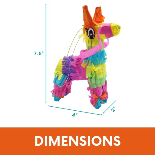 6 Pcs Mini Pinata 4X7" - Fiesta Party Decorations, Mexican Cinco De Mayo Party Supplies, Day Of The Dead, Día De Los Muertos Decorations, Table Centerpiece Decor By 4E's Novelty #TOP3
