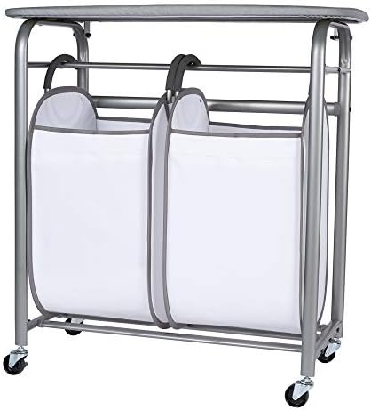 neatfreak! Easy Access Double Laundry Sorter w Folding Table