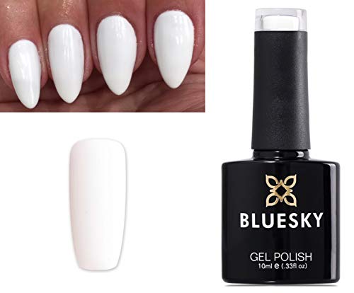 Bluesky Gel Nail Polish WHITE BEST WHITE COVERAGE CS61 UV LED Soak Off 10ml