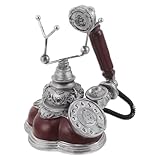 Durabilité : fabriqué en résine de haute qualité comme une réplique de téléphone vintage, il offre une et des détails soignés qui résistent aux ébréchures et aux dommages au fil du temps. téléphone fixe, faux téléphone