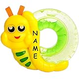 alles-meine.de GmbH Beißring/Kühlbeißring - mit Rassel - für Babys ab 3 Monaten - inkl. Name -...