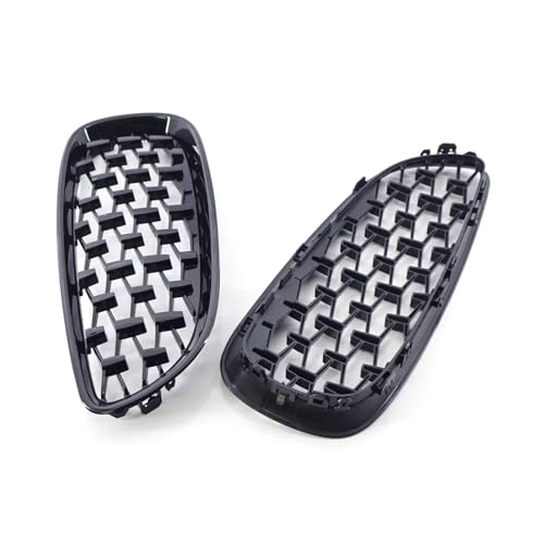 Double grille de calandre noire brillante look diamant pour BMW E89 Z4 - 2