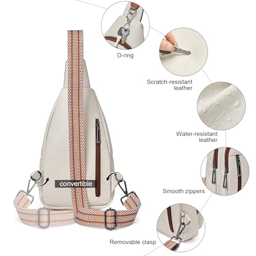 Image of cakang Womens Sling Bag Crossbody Bags for Women Vegan Leather Sling Backpack Daypack Fanny Pack Crossbody Purse Travel