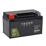 ✅ 𝗧𝗘𝗖𝗛𝗡𝗜𝗦𝗖𝗛𝗘 𝗗𝗔𝗧𝗘𝗡 - 12 V wartungsfreie Motorrad-Gel-Batterie | Kapazität 7 Ah (10 Stunden)| Maße in mm 151 x 87 x 94 | Gewicht: 2,6 kg |Kälteprüfstrom in (SAE) 100 A | Anschlusstyp: von oben von vorne | + vorne links | - vorne rechts