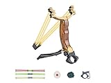 DEFTIMIRC Professional Slingshot, Outdoor Slingshots for Hunting, Slingshots for Adults, Super Power Catapult Slingshot with 1 Target, 50 Pcs Slingshot Ammo and 3 Slingshot Bands Replacement