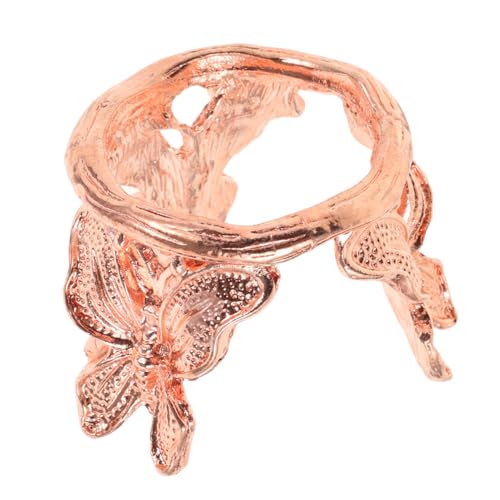 IMIKEYA Base para Esfera de Cristal Elegante y Soporte Resistente para Exhibición Decorativa Mesa para Decoración Artística Hogar y Oficina Acabado Rosa Dorado