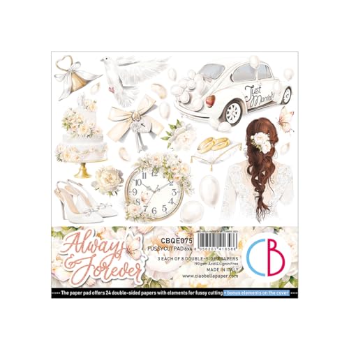 Ciao Bella Always & Forever 6"x6" Fussy Cut Pad
