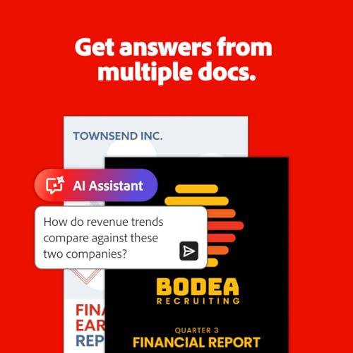 Image of Adobe Acrobat AI Assistant | PC /Mac | Software Download | PDF Software | Activation Required